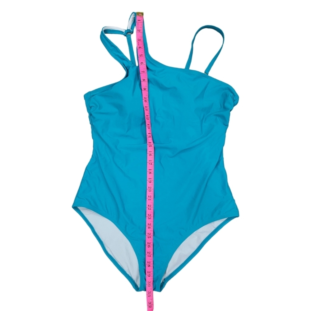 Teal removable Strap off shoulder swimsuit - Picture 7 of 12